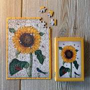 Penny Puzzle 018 Sunflower Buzzing 99pc Micro Jigsaw Puzzle