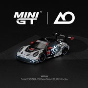 MiniGT Porsche 911 GT3 R (992) No77 AO Racing Skeleton Rexy 2026 IMSA Petit Le Mans