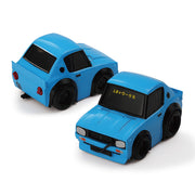 Mini GT QZ00101-BL QubeCarz Nissan Skyline Kenmeri Liberty Walk Baby Blue