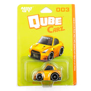 Mini GT QZ00301-BL QubeCarz Nissan GT-R R35 LB WORKS Type 1 Rear Wing ver 2 LB Gold
