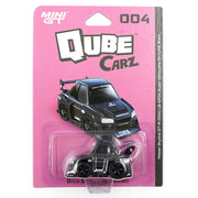 Mini GT QZ00401-BL QubeCarZ Nissan LB-ER34 Super Silhouette Skyline Black