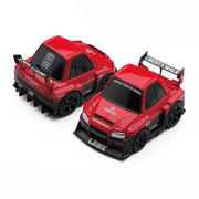 Mini GT QZ00402-BL QubeCarz Nissan LB-ER34 Super Silhouette Skyline Red/Black/Blister Packaging