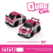 Mini GT QZ00502-BL QubeCars Nissan LB-Super Silhouette S15 Silvia Auto Finesse SEMA 2023