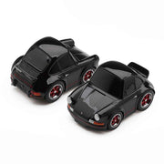 Mini GT QZ00702-BL QubeCarz Porsche 911 Carrera RS 2.7 Black/Red/Blister Packaging