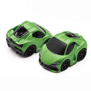 Mini GT QZ01301-BL QubeCarz Lamborghini Revuelto Verde Selvans/Blister Packaging