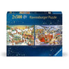 Ravensburger 00040-2 Christmas Collection No 1 2x500pc Jigsaw Puzzle