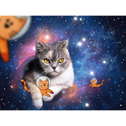 Ravensburger 00742-5 Cats Flying to Outer Space 1500pc Jigsaw Puzzle