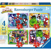 Ravensburger 01064-7 Spidey & His Amazing Friends It's Spidey Time 4 In a Box 12, 16, 20 & 24pc Jigsaw Puzzle