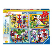 Ravensburger 01066-1 Spidey & His Amazing Friends Spidey's Team Bumper Pack 4x42pc Jigsaw Puzzle