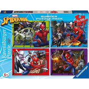 Ravensburger 01076-0 Spider-Man Protector of New York Bumper Pack 4x100pc Jigsaw Puzzle