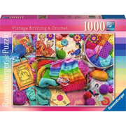 Ravensburger 01080-7 Vintage Knitting and Crochet 1000pc Jigsaw Puzzle