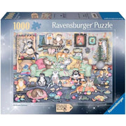 Ravensburger 01244-3 Crazy Cats Christmas Crackers 1000pc Jigsaw Puzzle