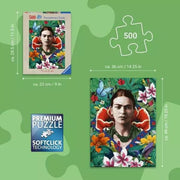 Ravensburger 01736-3 WJPC'25 F. Kahlo-Blooming Fantasy 500pc Jigsaw Puzzle