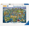 Ravensburger 01738-7 Illustrated World Map 5000pc Jigsaw Puzzle