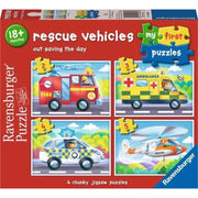 Ravensburger Rescue Vehicles My First 2/3/4/5pc Jigsaw Puzzle