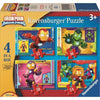 Ravensburger 04190-0 Iron Man & His Awesome Friends 4 In a Box 12, 16, 20 & 24pc Jigsaw Puzzle