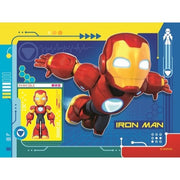 Ravensburger 04190-0 Iron Man & His Awesome Friends 4 In a Box 12, 16, 20 & 24pc Jigsaw Puzzle