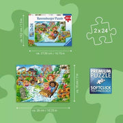 Ravensburger 04258-7 Amusement Park 2x24pc Jigsaw Puzzle