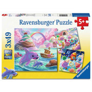 Ravensburger 04260-0 Candy Coastline 3x49pc Jigsaw Puzzle