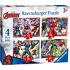 Ravensburger 06942-2 Disney Marvel Avengers 4 In a Box 12, 16, 20 & 24pc Jigsaw Puzzle
