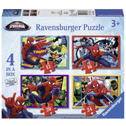 Ravensburger 07363-4 Disney Ultimate Spider-Man 4 In a Box 12, 16, 20 & 24pc Jigsaw Puzzle