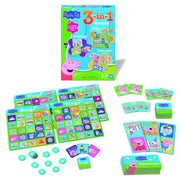 Ravensburger 25076-9 Peppa Pig 3-In-1 Game