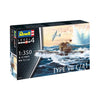 Revell 75154 1/350 German Submarine Type VII C/41 Starter Kit
