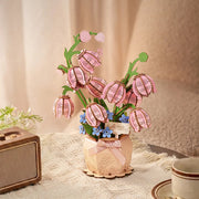 Robotime Wood Bloom Pink Lily of the Valley