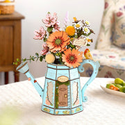 Robotime Wood Bloom Gardeners Watering Can