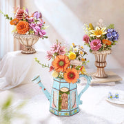 Robotime Wood Bloom Flora Urn Planter