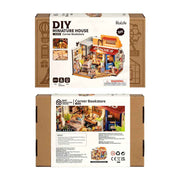 Robotime Rolife DIY Mini House Corner Bookstore