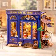 Robotime Rolife DIY Mini House Leisure Time Tea Room