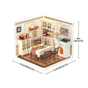 Robotime Rolife DIY Plastic Superstore Warm Dining Room