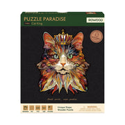 Robotime Puzzle Paradise Cat King Wooden Jigsaw Puzzle