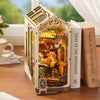 Robotime Rolife DIY Bookends Kit Holiday Cafe