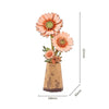 Robotime Wood Bloom Light Orange Gerbera