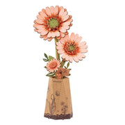 Robotime Wood Bloom Pink Dahlia