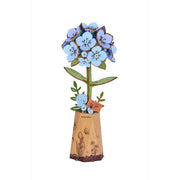 Robotime Wood Bloom Blue Hydrangea