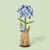 Robotime Wood Bloom Blue Hydrangea
