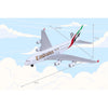 Emirates Airbus A380 Single Plane