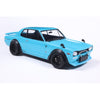 Solido 1/18 Nissan Skyline 2000 GT-R (KPGC10) Hakosuka Liberty Walk Body Kit Blue 1970