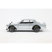 Solido 1/18 Nissan Skyline 2000 GT-R KPGC10 Hakosuka Solido Works Silver 1970