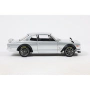 Solido 1/18 Nissan Skyline 2000 GT-R KPGC10 Hakosuka Solido Works Silver 1970