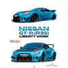 Solido S1815602 1/18 Nissan GT-R (R35) Liberty Walk Silhouette Body Kit Blue Metallic 2025