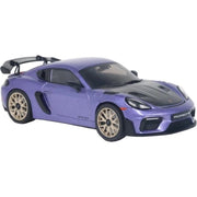 Solido 1/43 Porsche 718 Cayman GT4 RS with Weissach Package Viola Purple Metallic 2024