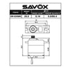 Savox SW-0250MG Micro Waterproof Servo