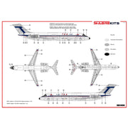 Sabre Model 14006 1/144 Douglas DC-9-30 TAA T-JET