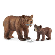 Schleich 42473 Grizzly Bear Mother with Cub