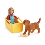 Schleich 42543 Puppy Wagon Ride