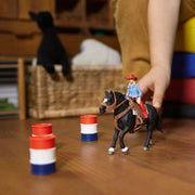 Schleich 42576 Cowgirl Barrel Racing Fun